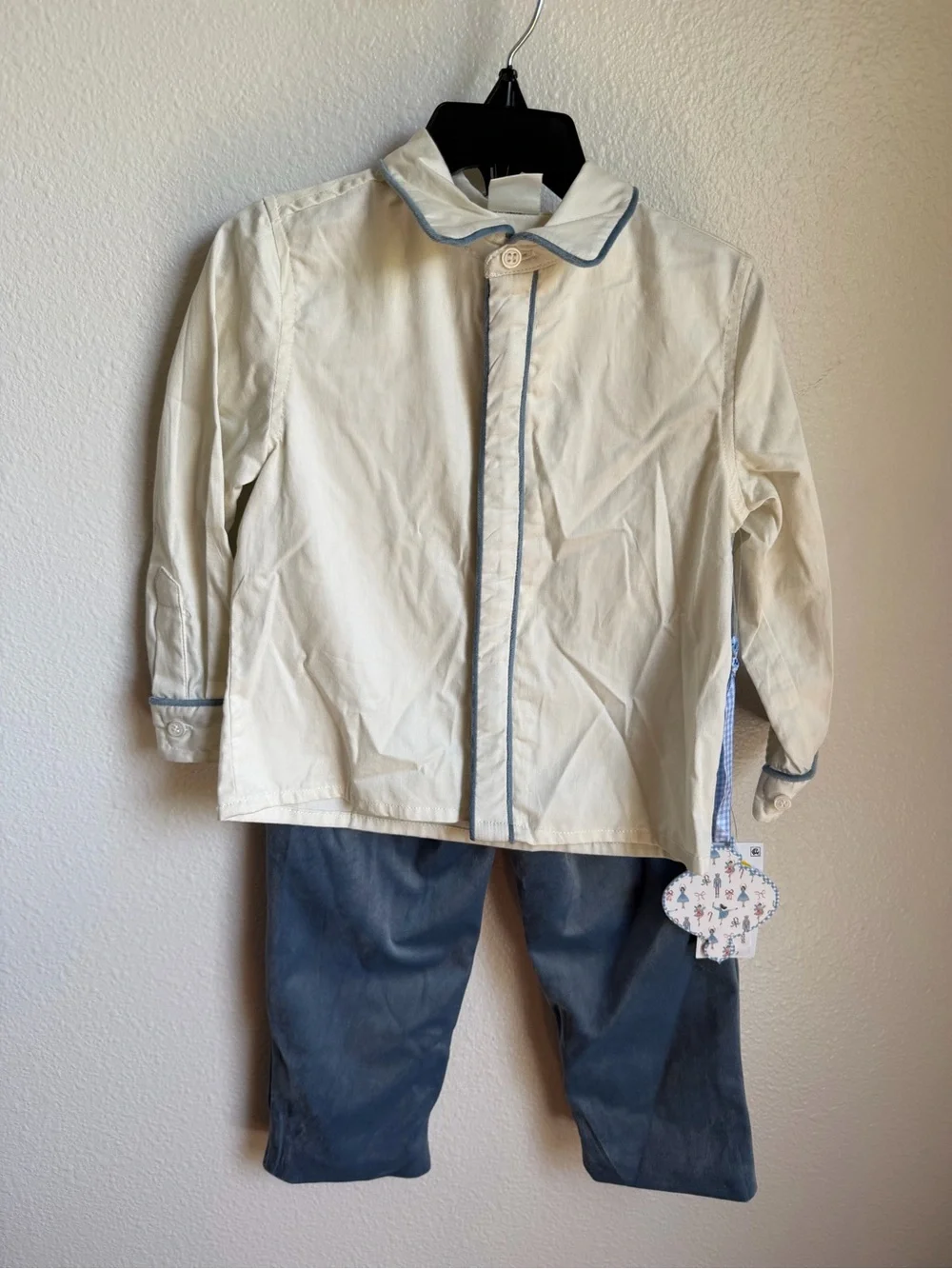 NWT Edgehill Collection x The Broke Brooke Charlie Shirt and Pants Set Sz 2T